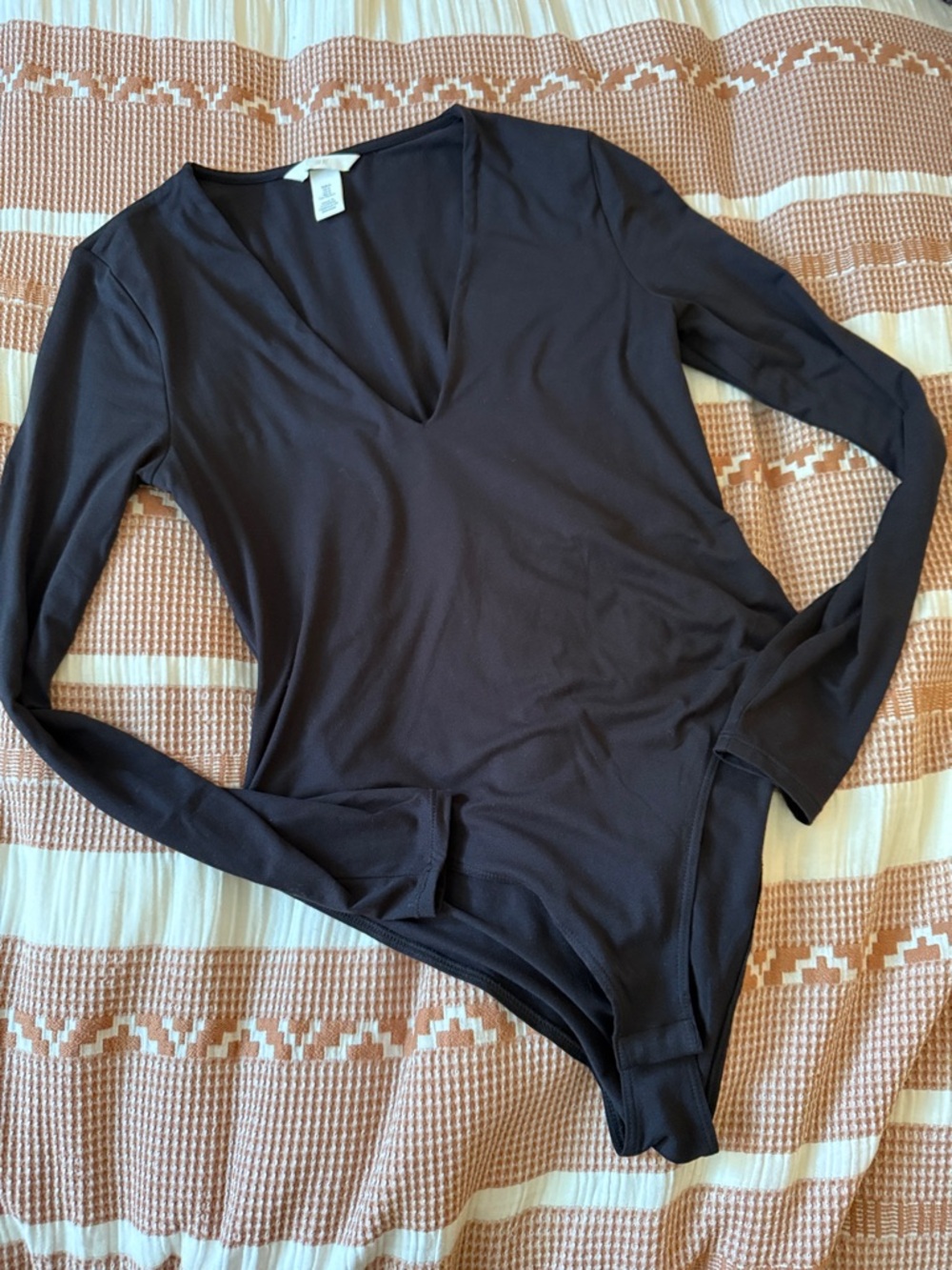 H&M Long Sleeve Black Bodysuit